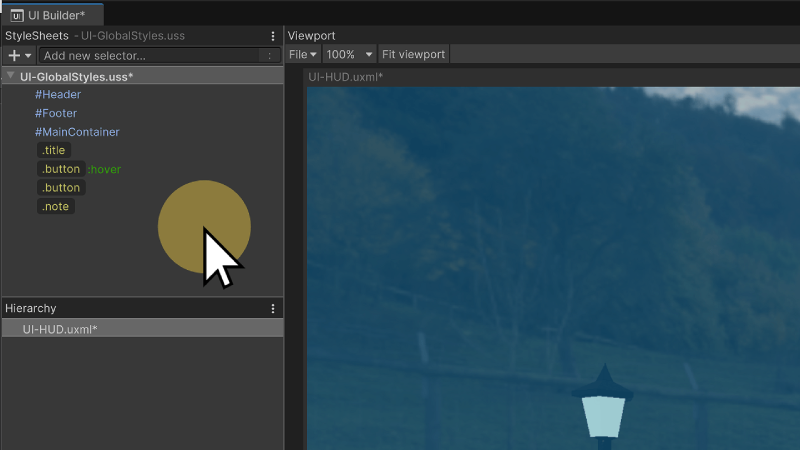 Global UI Style elements 