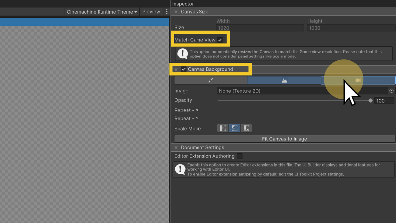 UI Document - Match Game View