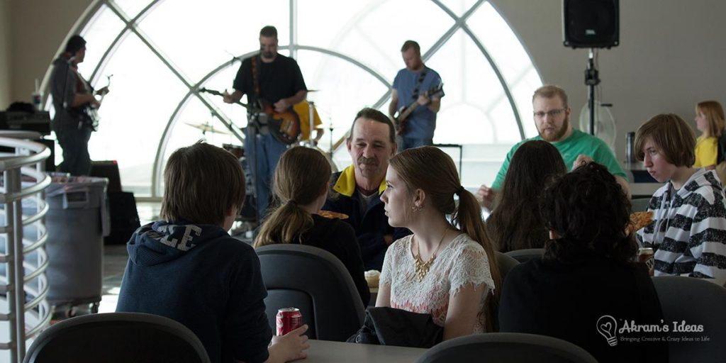 Local band Among The Lost, performing at the G3 Expo