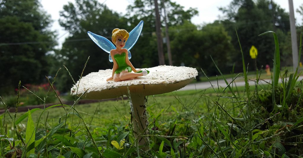 Tinkerbell on Mushroom