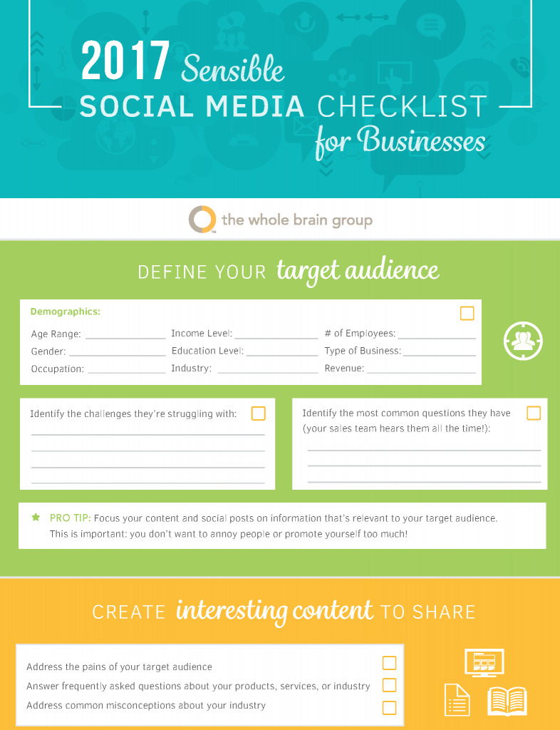 Whole Brain - Social Media Checklist