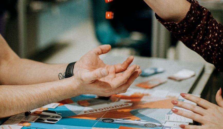 people playing with dice