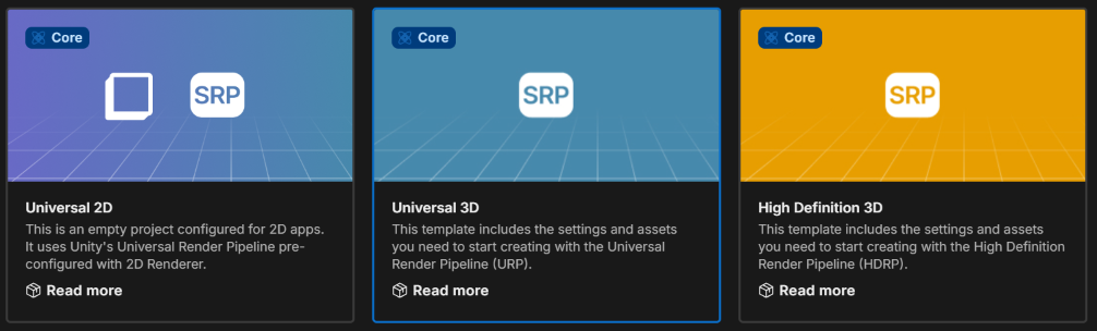 Unity Core Templates