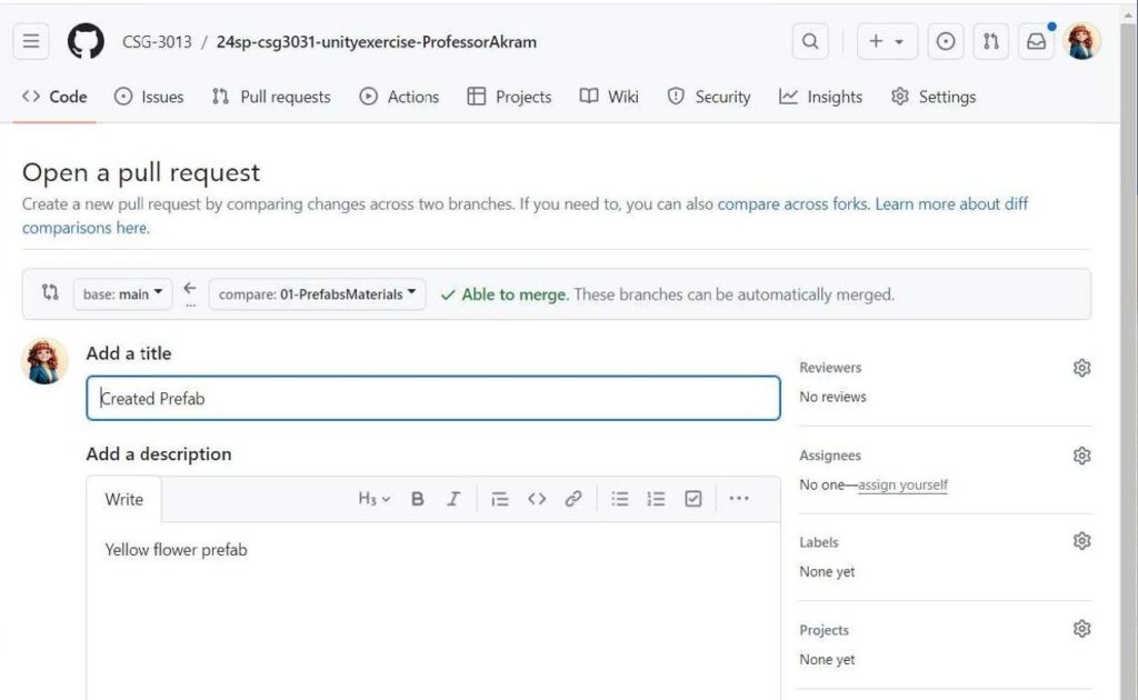 Open a pull request