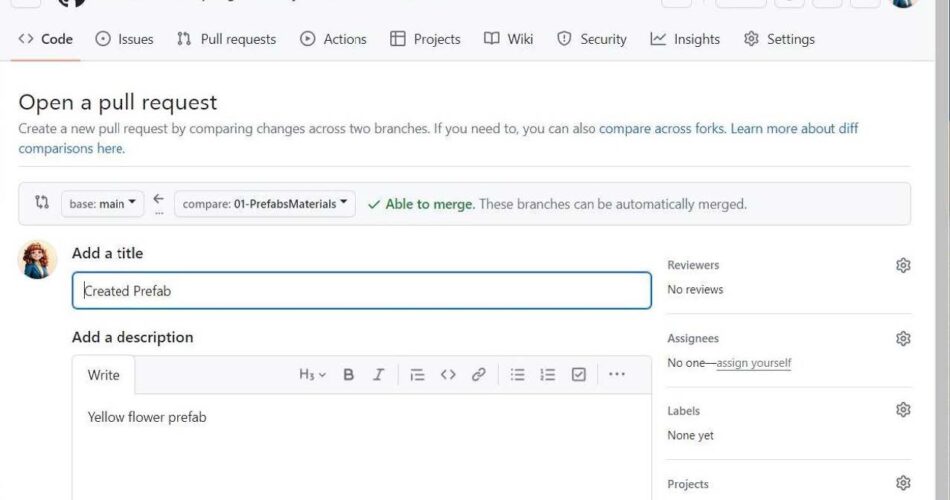 Open a pull request