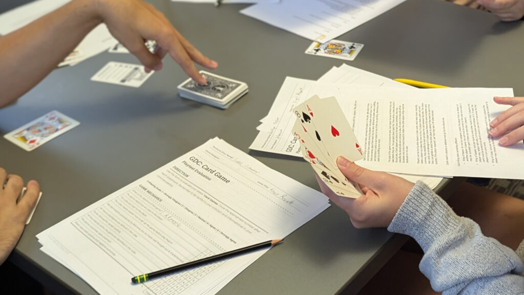 CSG students playtest their card games (2024)